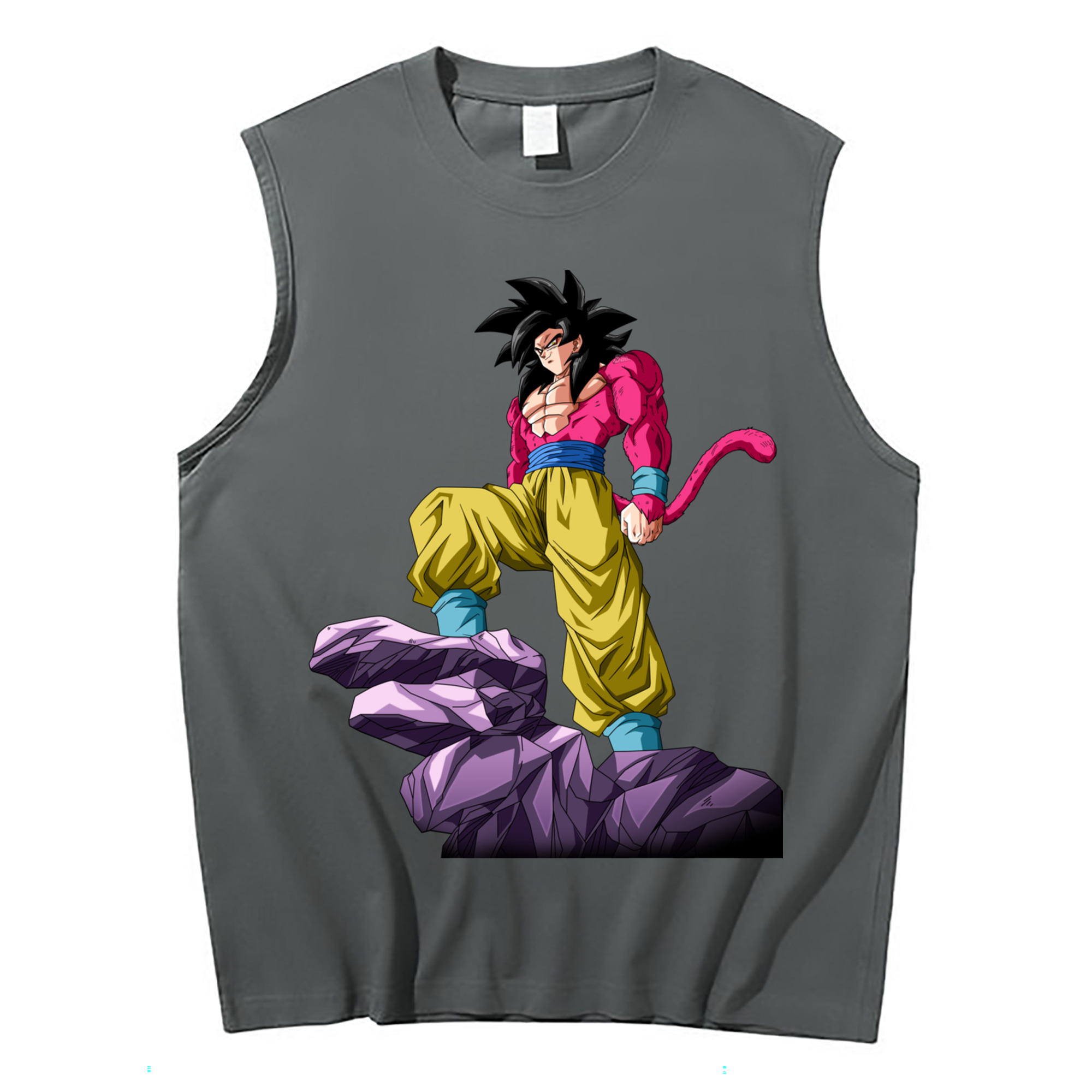 （画像用） ドラゴンボール 孫悟空（そん ごくう）Son Goku カカロット DRAGON BALL Kakarotto コットン100％タンクトップ（フロントプリント）